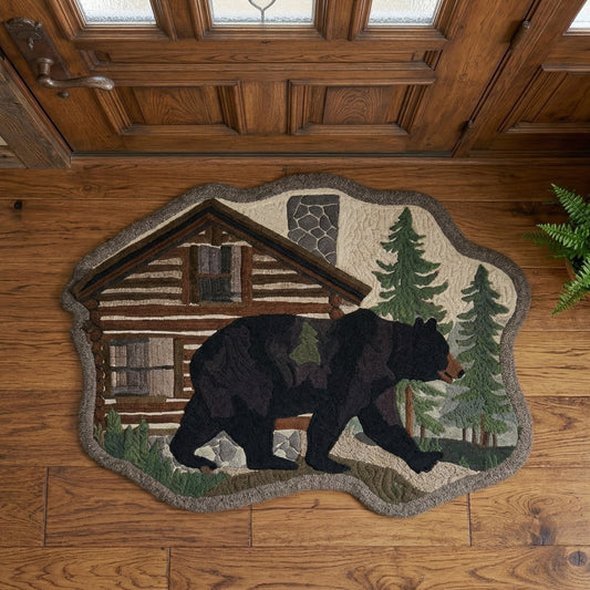 Lodge Bear Custom Shape Doormat NCU0NNT3127