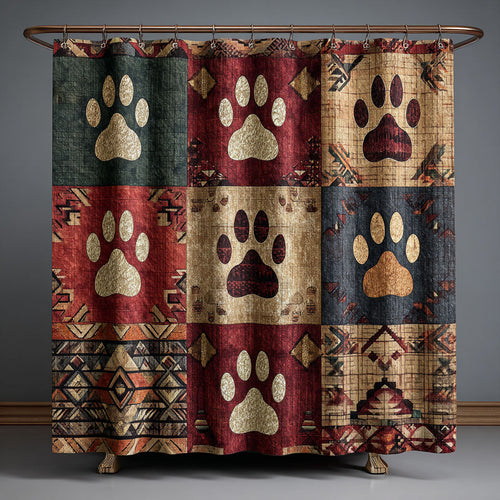 Lodge Paw Heritage Shower Curtain NCU0PTT2855