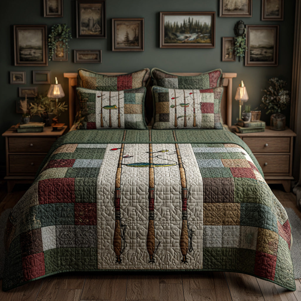 Lodge Plaid Catch Quilted Blanket NCU0LDH808