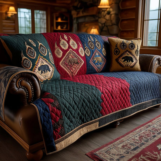 Log Cabin Legacy Quilted Sofa Cover NCU0PTT2841