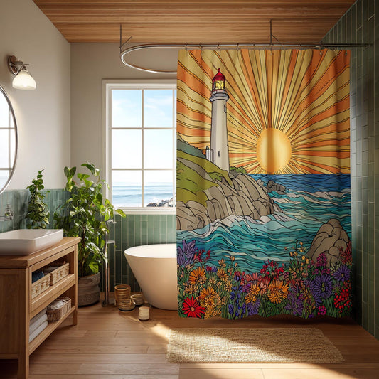 Lone Beacon Shower Curtain NCU0DV1953