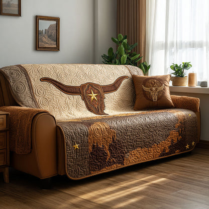 Lone Star Ancestry Quilted Sofa Cover NCU0PTT2791