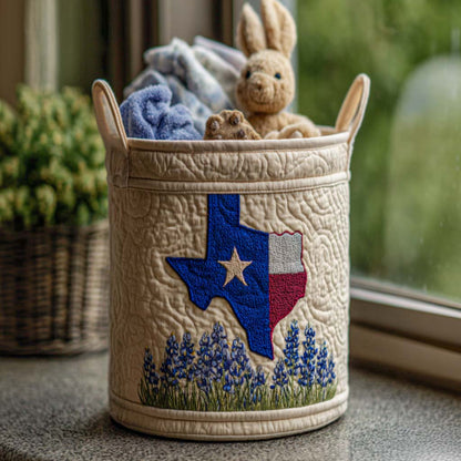 Lone Star Bloom Quilted Laundry Basket NCU0NNT1304