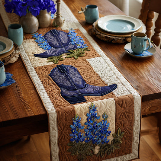 Lone Star Bloom Quilted Table Runner NCU0LDH540