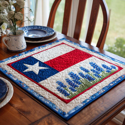 Lone Star Bloom Quilted Table Topper NCU0NNT1295
