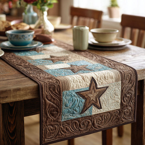 Lone Star Path Quilted Table Runner NCU0NTV833
