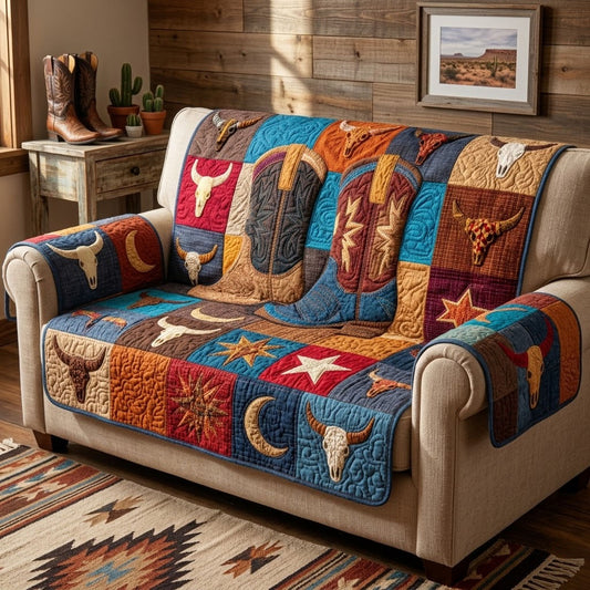 Lone Star Quilted Sofa Cover NCU0NTD1720