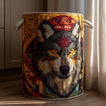 Lone Wolf Quilted Laundry Basket NCU0DDK2151