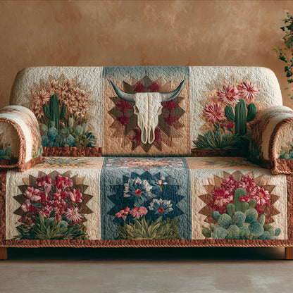 Longhorn Quilted Sofa Cover NCU0QN073