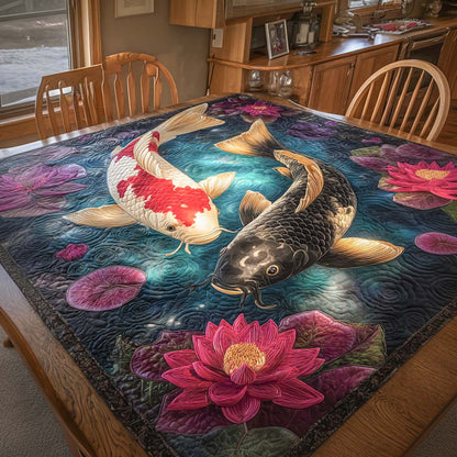 Lotus Harmony Quilted Table Topper NCU0NXD436