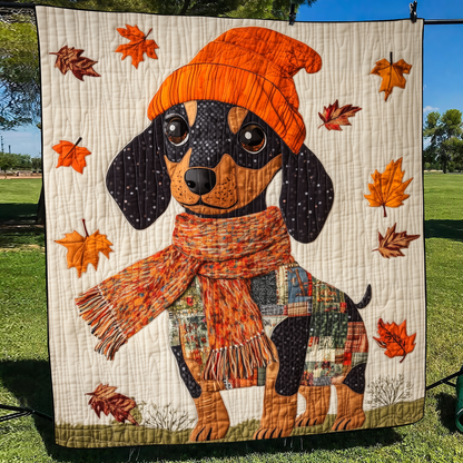 Lovable Dachshunds Quilted Blanket NCU0VL449