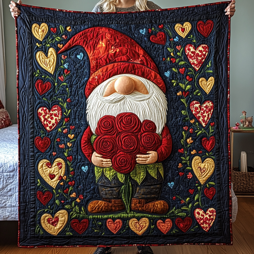 Love Gnome Delight Quilted Blanket NCU0TL2327