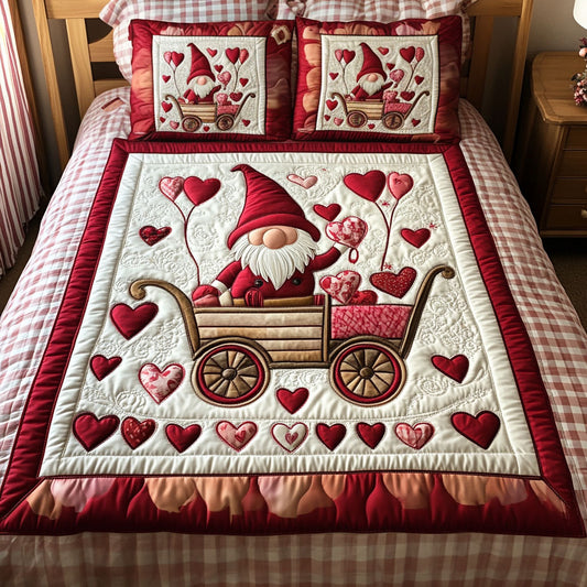 Love Under the Hat 3-Piece Quilted Bedding Set NCU0NNT198