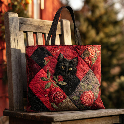 Love Meow-ment Quilted Tote Bag NCU0PTT1763