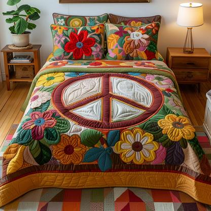 Love Peace Duvet Cover Set NCU0DV232