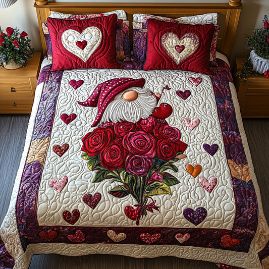 Love Retreat 3-Piece Quilted Bedding Set NCU0TL2314