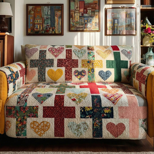 Love That Never Fails Quilted Sofa Cover NCU0LDH338