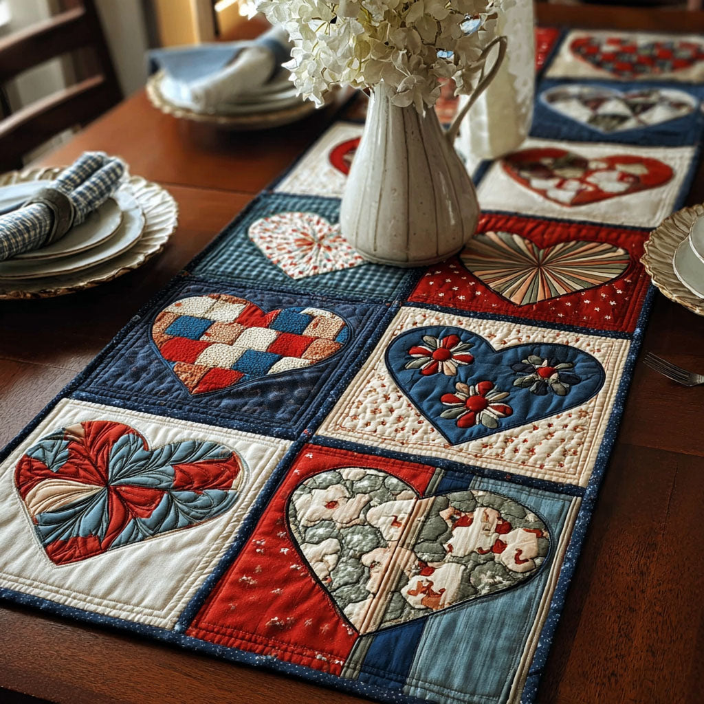 Love for Country Quilted Table Runner NCU0PTT597