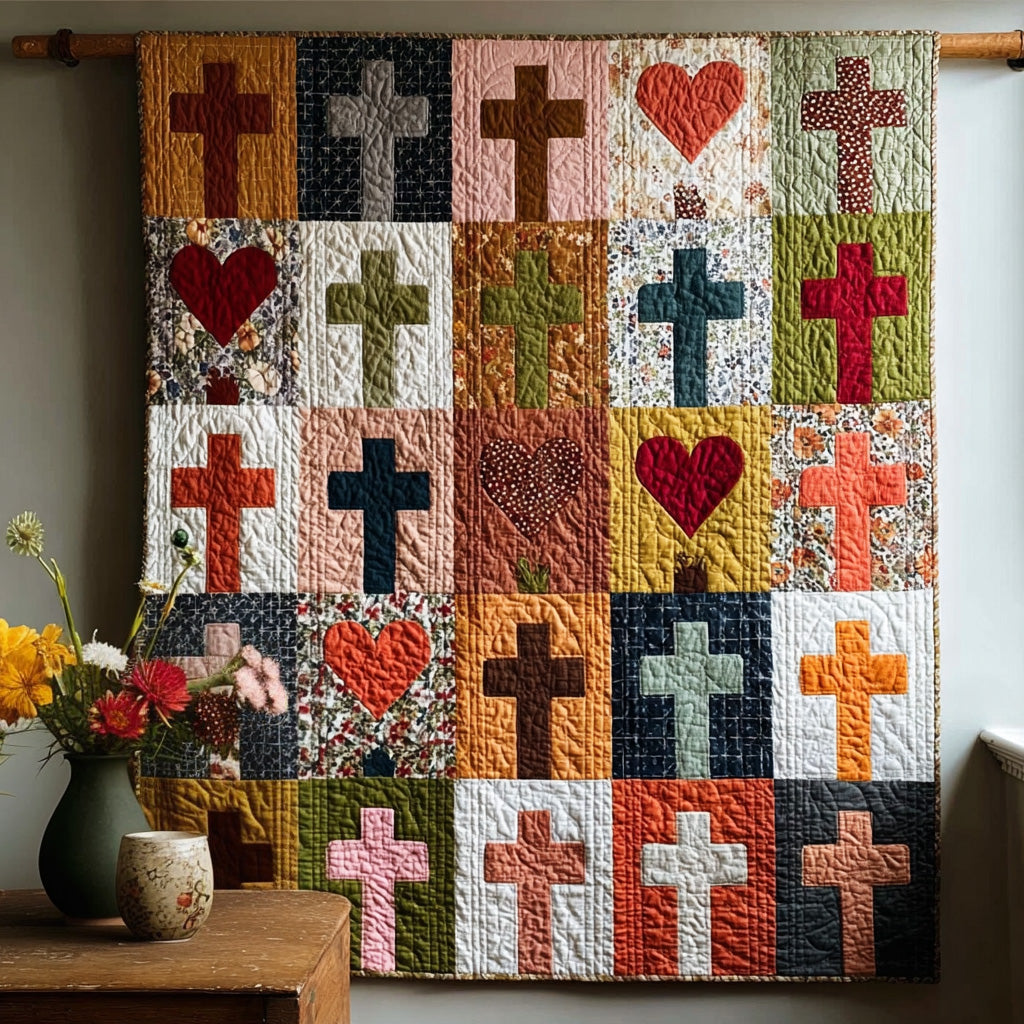 Loved By Him Quilted Blanket NCU0LDH333