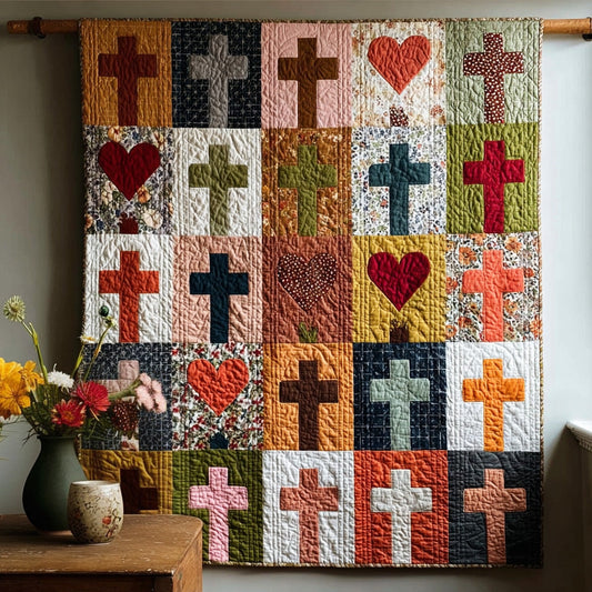 Loved By Him Quilted Blanket NCU0LDH333