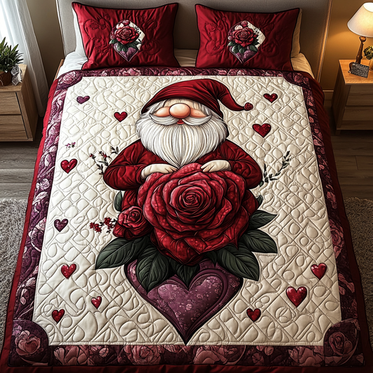 Loving Bouquet 3-Piece Quilted Bedding Set NCU0TL2316