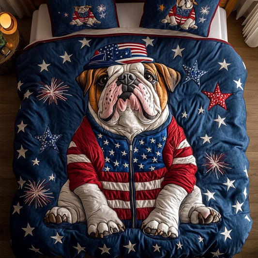 Loyal Stars 3-Piece Quited Bedding Set NCU0NNT852