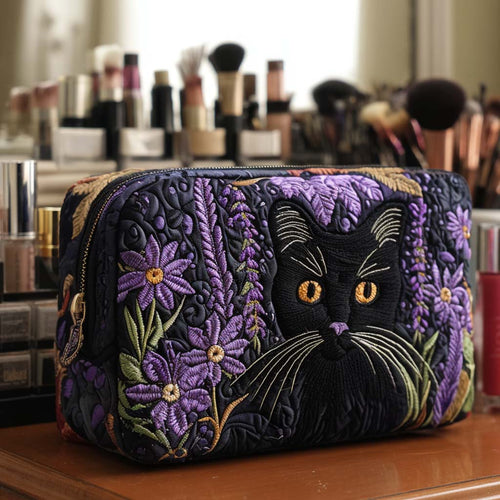 Lucky Charm Cat Quilted Makeup Bag NCU0NNT2081