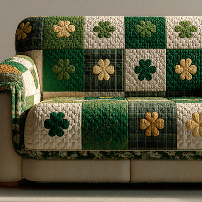 Lucky Clover Quilted Sofa Cover NCU0NTD1369