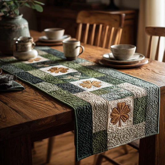 Lucky Field Quilted Table Runner NCU0DQQ0197