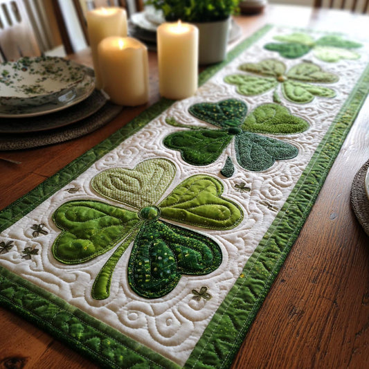 Lucky Roots Quilted Table Runner NCU0DV1824