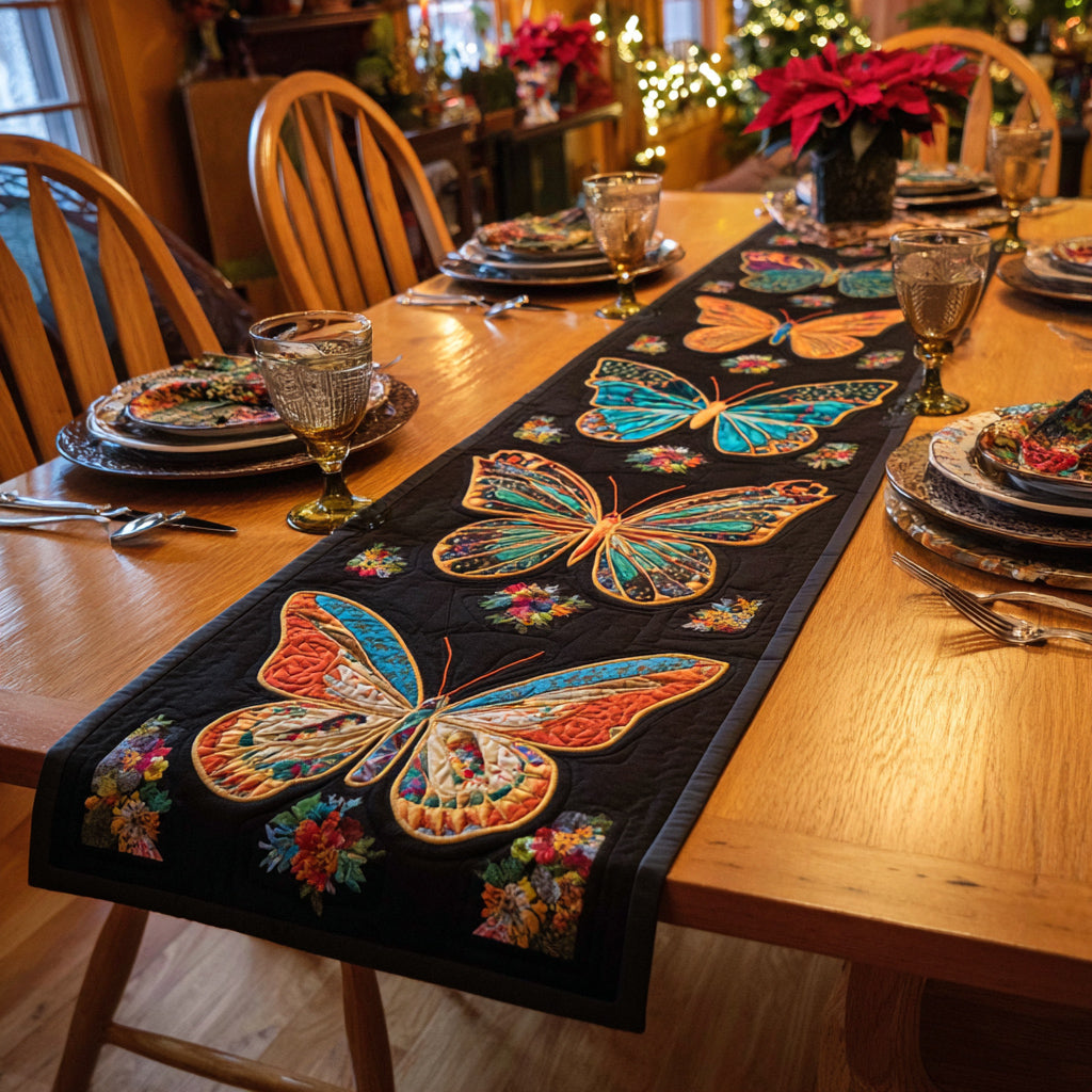 Lunar Butterfly Quilted Table Runner NCU0HNH675