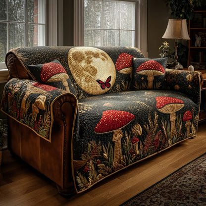 Lunar Mushroom Quilted Sofa Cover NCU0HNH616