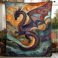 Lunar Serpent Quilted Blanket NCU0DK487