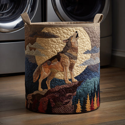 Lunar Wolf Quilted Laundry Basket NCU0HNH670