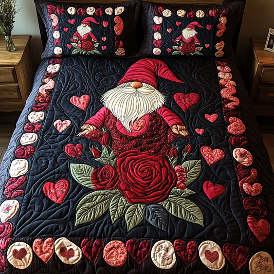 Lush Love 3-Piece Quilted Bedding Set NCU0TL2317