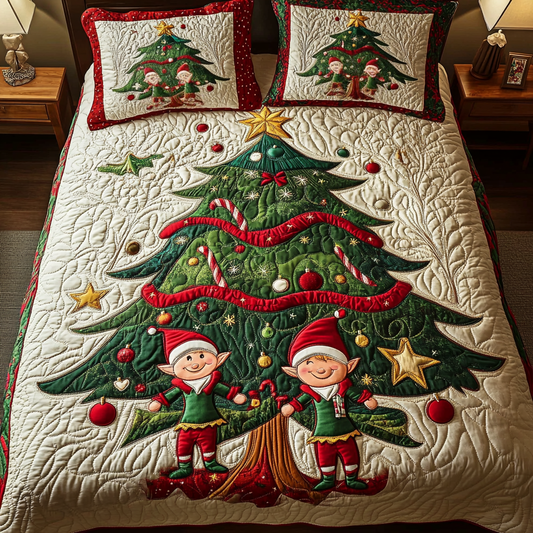 Magic Elf 3-Piece Quilted Bedding Set NCU0VH487