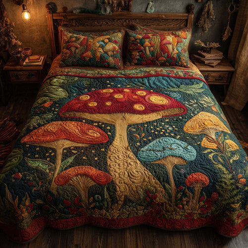 Magic Woodland 3-Piece Quilted Bedding Set NCU0PTT2337