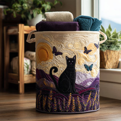 Magic at Dusk Quilted Laundry Basket NCU0PTT931