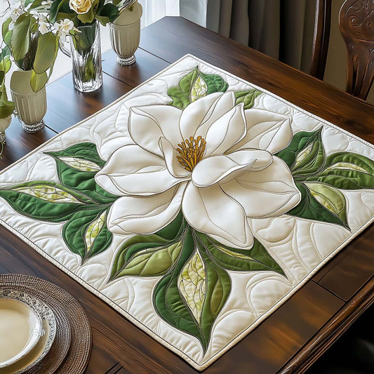 Magnolia Bloom Quilted Table Topper NCU0NNT980