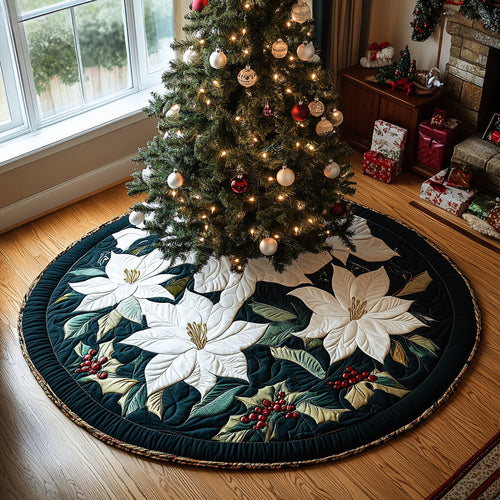 Magnolia Cheer Christmas Quilted Tree Skirt NCU0DV1382