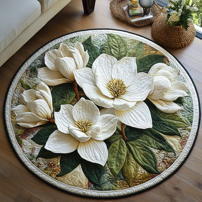 Magnolia Glow Quilted Round Mat NCU0DV875