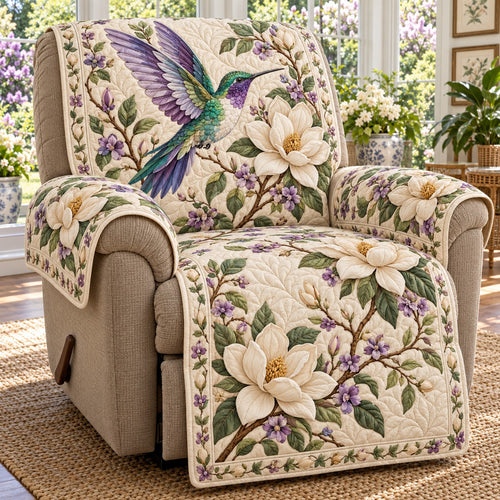 Magnolia Hummingbird Charm Quilted Sofa Cover NCU0NTV1175