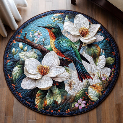 Magnolia Hummingbird Haven Quilted Round Mat NCU0DV878