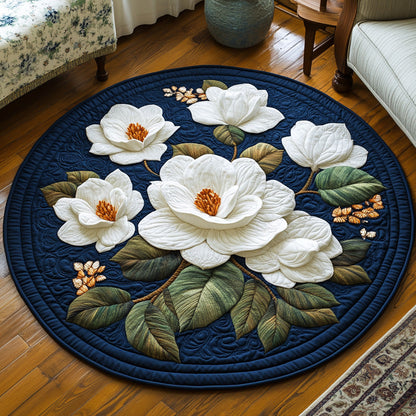Magnolia Song Quilted Round Mat NCU0DV873