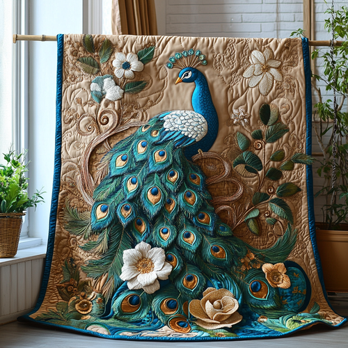 Majestic Plumes Quilted Blanket NCU0DV125
