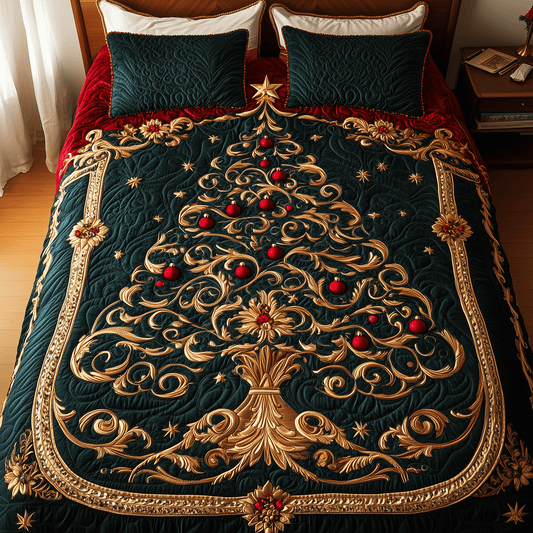 Majestic Tree 3-Piece Quilted Bedding Set NCU0TH2188