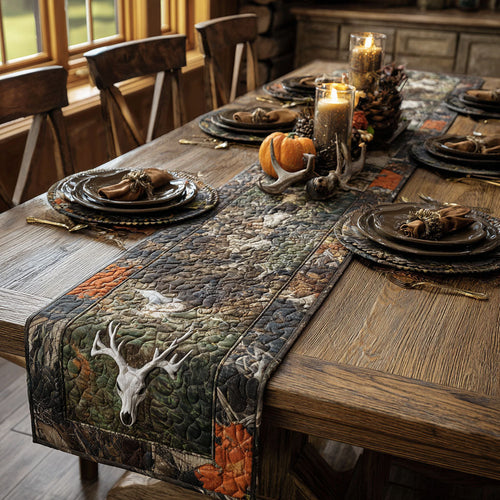 Majestic Buck Quilted Table Runner NCU0PTT1953