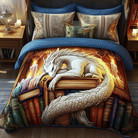 Majestic Dragon 3-Piece Quilted Bedding Set NCU0DQQ040