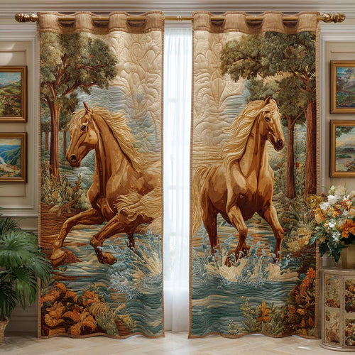 Majestic Dual Gallop Quilted Curtains NCU0NXD1356