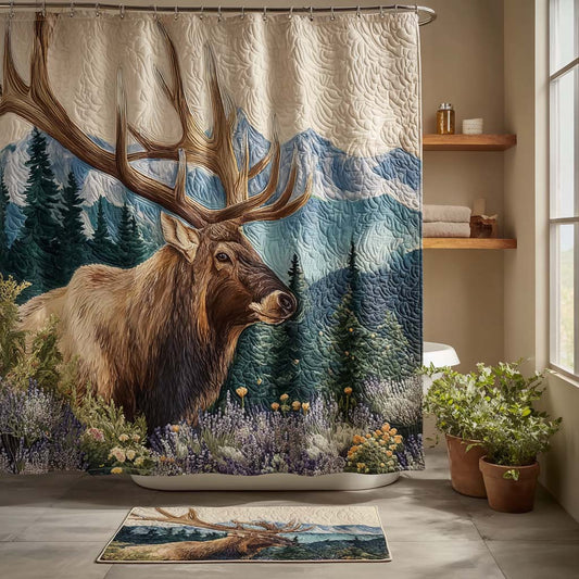 Majestic Elk Meadow Shower Curtain NCU0DQQ0410